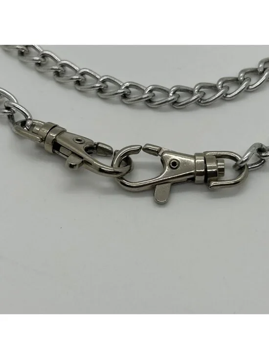 Heavy Duty Stainless Steel Wallet Chain With Clasp Hooks For Biker Jeans Or Keys - Picture 8 of 8